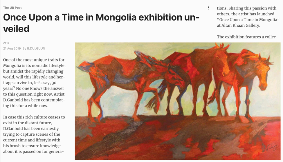 Revue de presse sur Art Mongolia