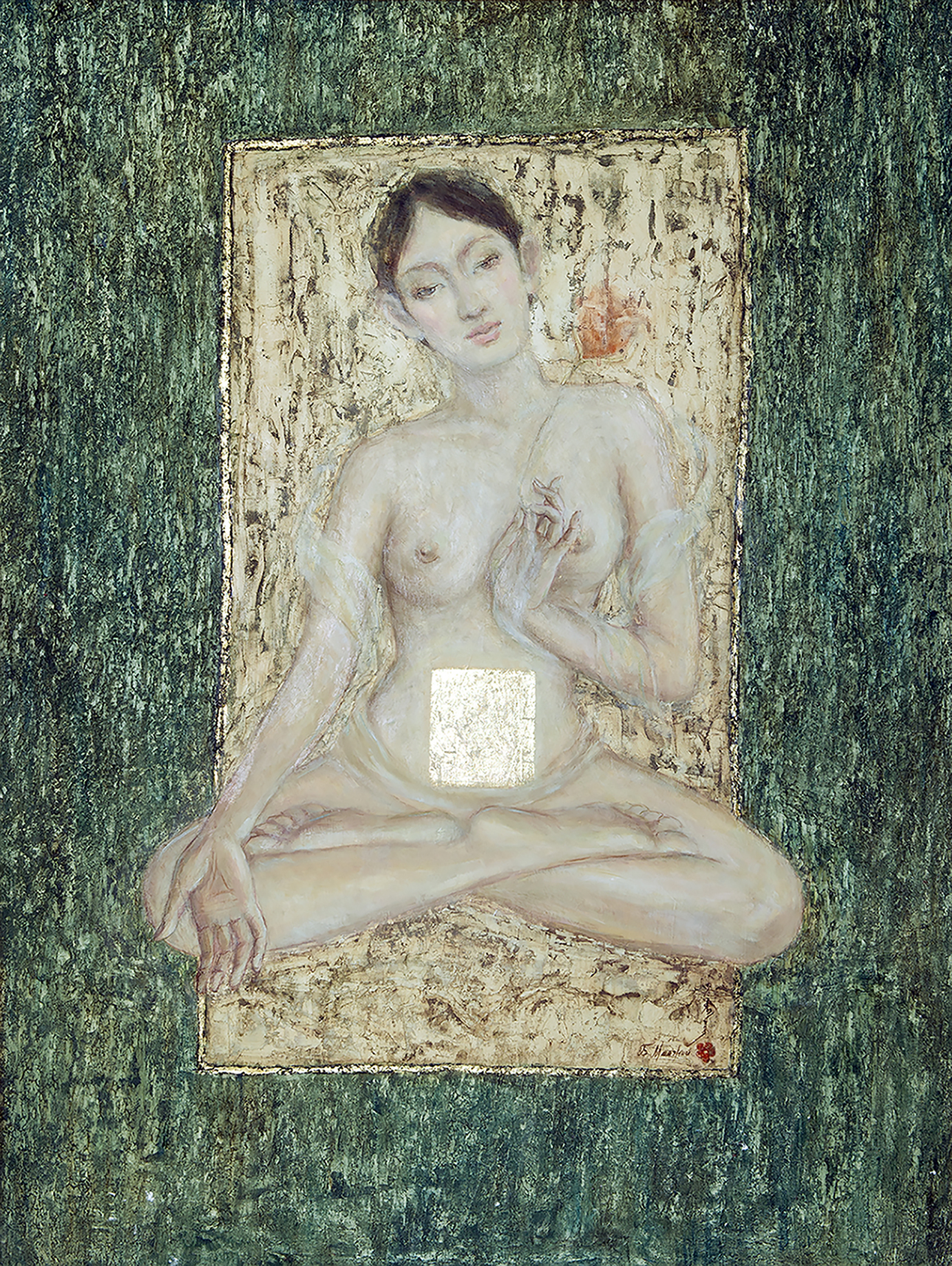 Una pintura para mostrar la pureza de la diosa Tara.